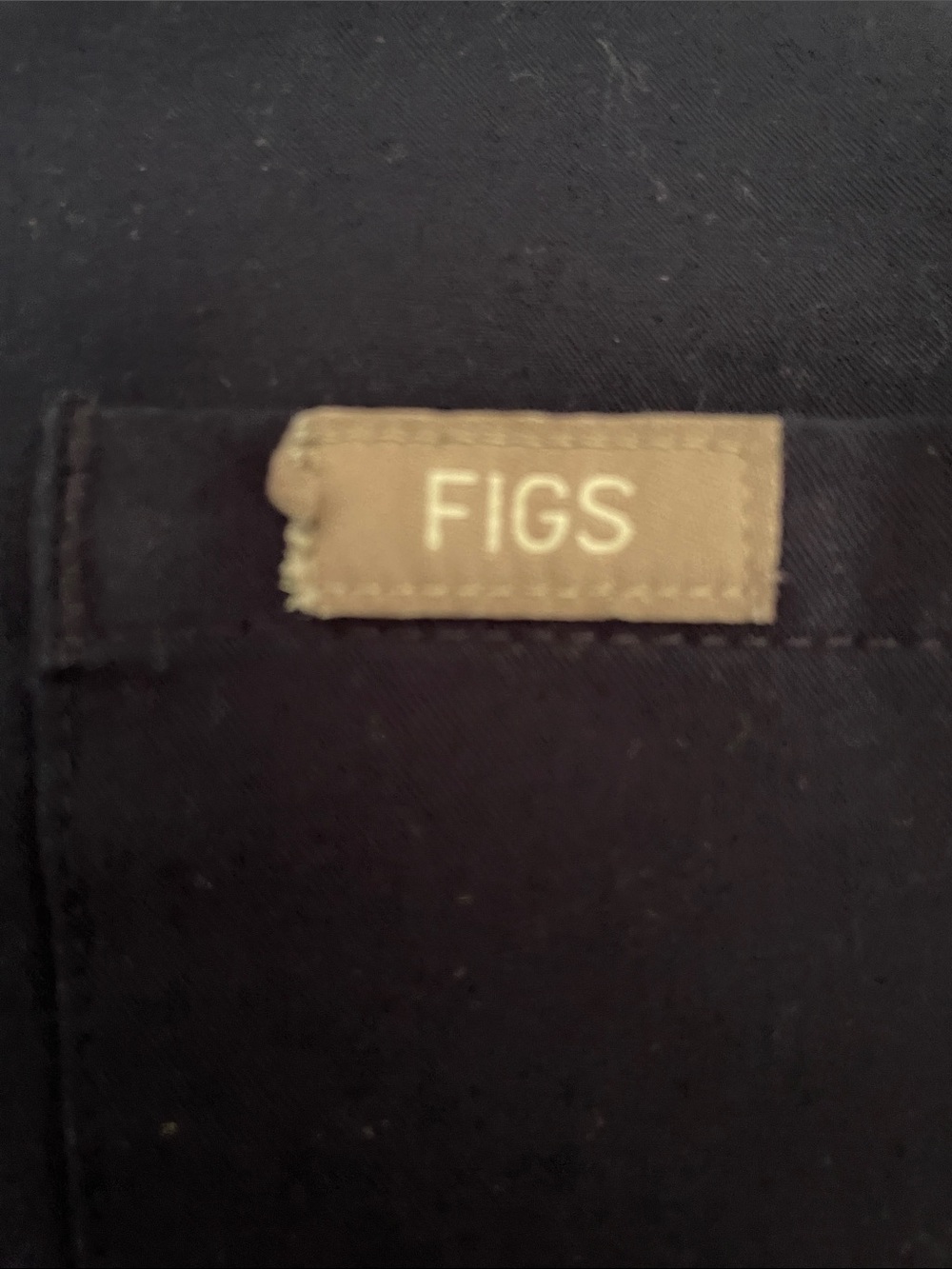 Figs Women's V-Neck Scrub Top - Navy - Picture 3 of 4
